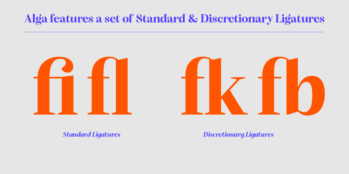 Example font Alga #3